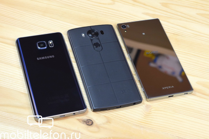 Сравнение LG V10, Samsung Galaxy Note 5, Sony Xperia Z5 Premium
