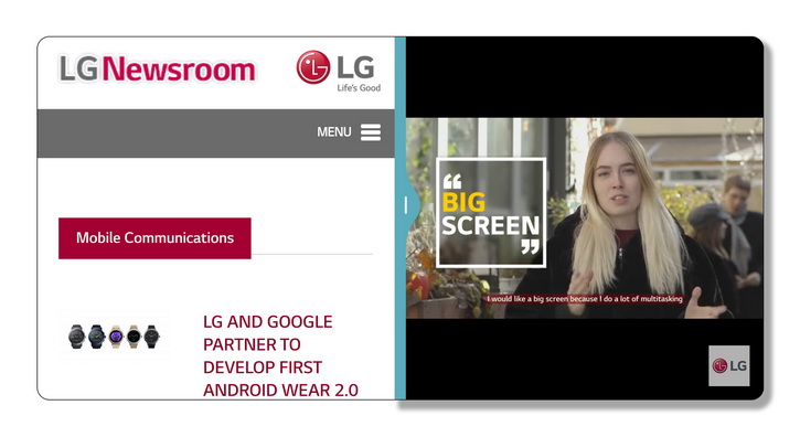 Тизер новой LG UX 6.0 для безрамочного FullVision-дисплея G6 (видео) 