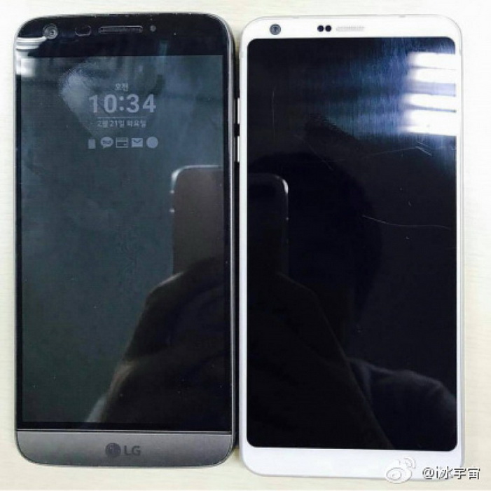 LG G6 с 5,7” FullVision-дисплеем рядом с LG G5 на живом фото