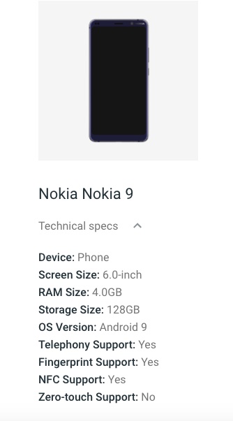 Nokia 9    Android