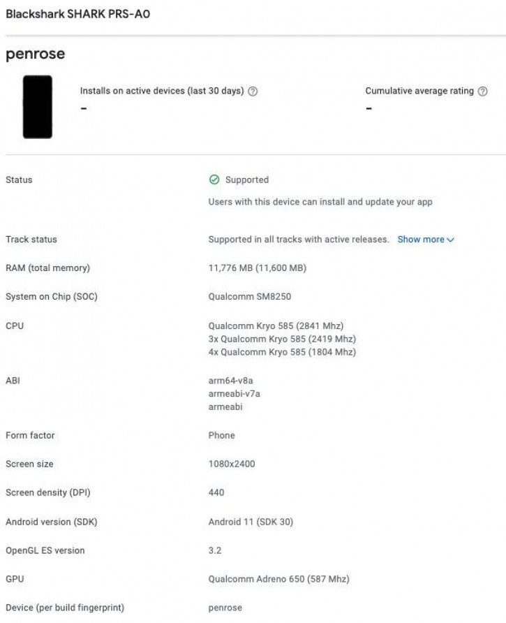     Xiaomi Black Shark 4 Pro