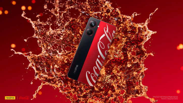 Реалмяу-кола в комплекте! Распаковка Realme 10 Pro Coca-Cola на фото