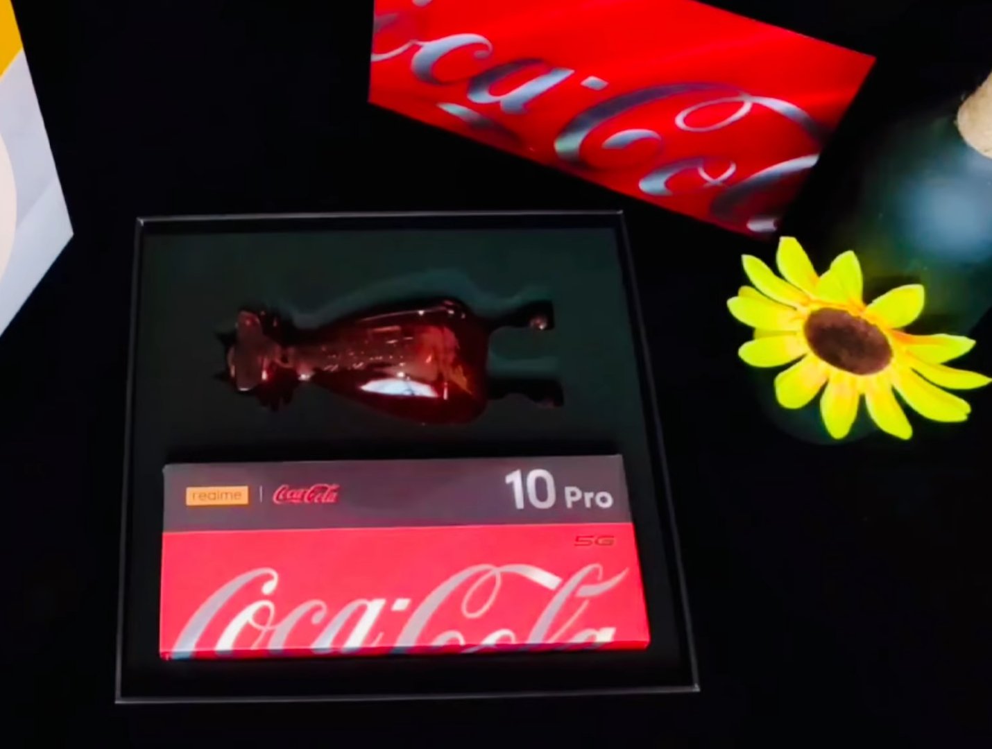 Beautiful Babe Enjoys a Cold Coca Cola While Testing Realme 10 Pro Plus