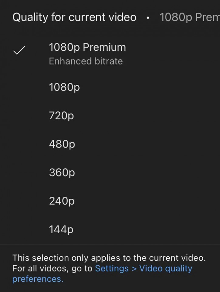 YouTube  1080    Premium?   Google