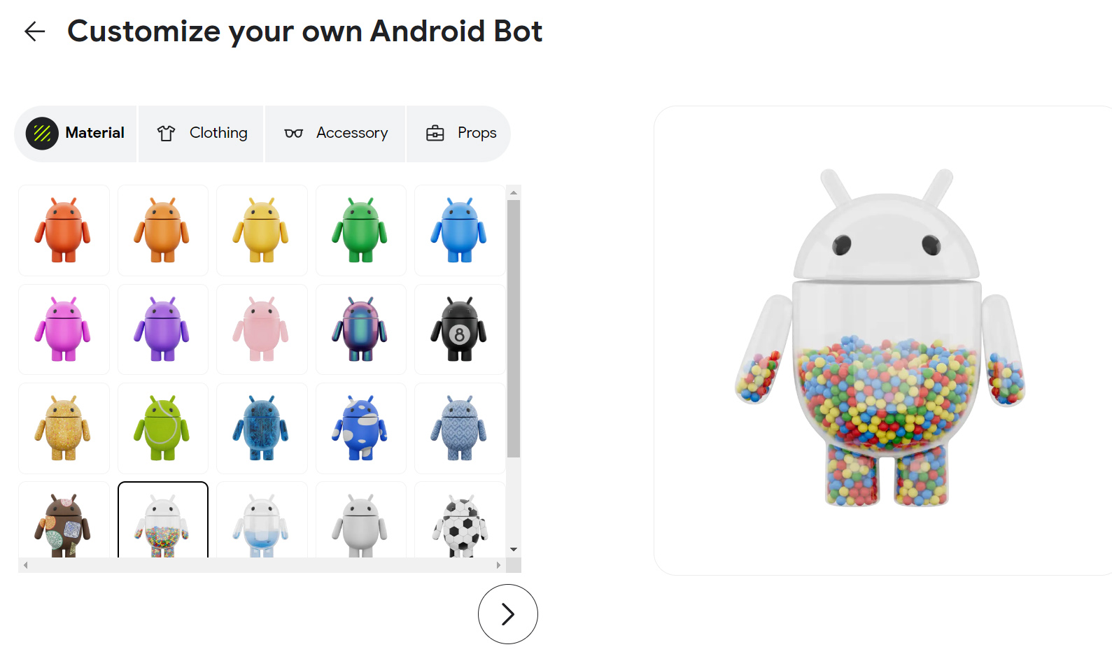 Создай свой талисман Android Bot! Мини-игра Google для Android и iOS