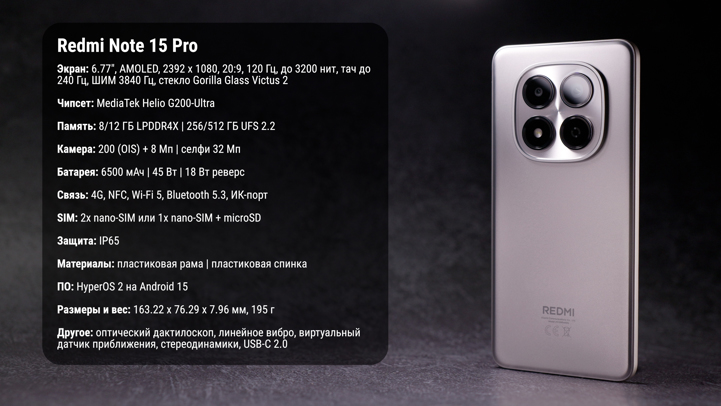 Обзор-сравнение Xiaomi Redmi Note 15, Note 15 Pro, Pro 5G и Pro+ 5G