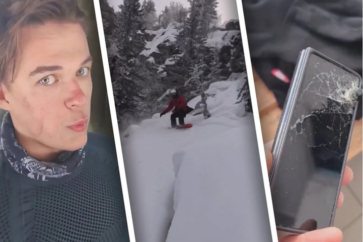 Смартфон Samsung спас жизнь русского сноубордиста от напавшего медведя