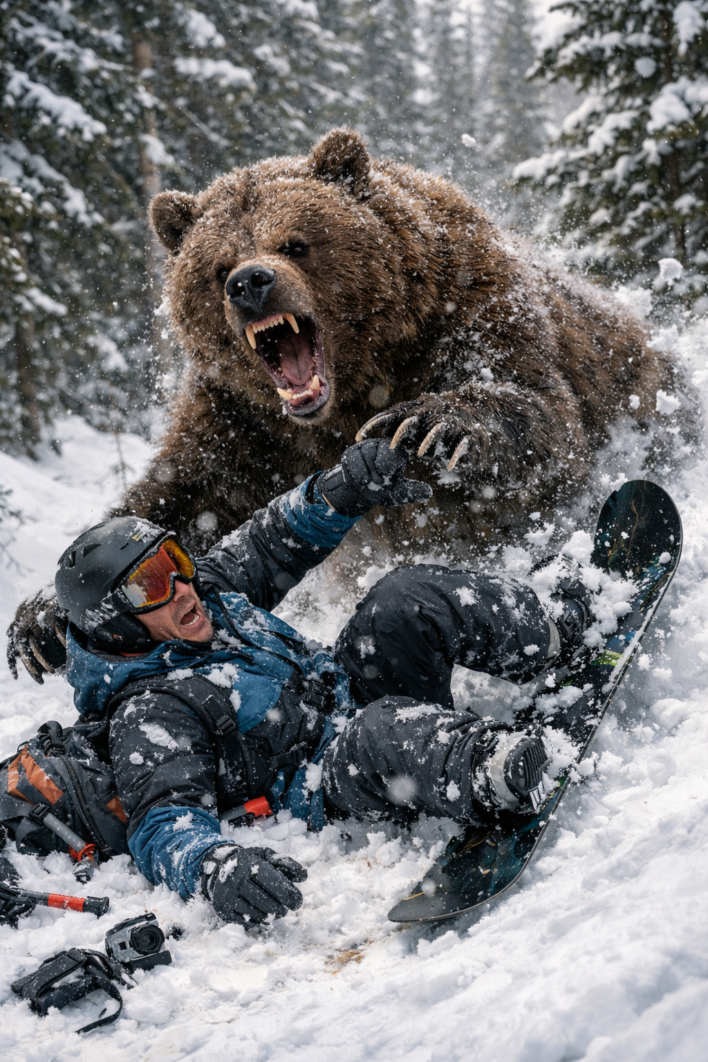 Смартфон Samsung спас жизнь русского сноубордиста от напавшего медведя