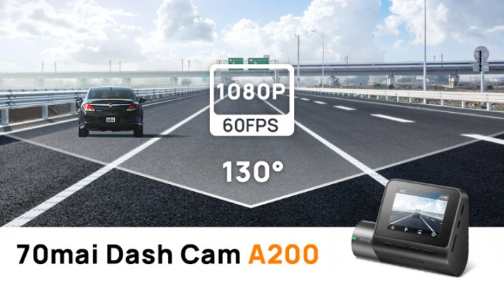 70mai Dash Cam A200 - недорогой авторегистратор с HDR