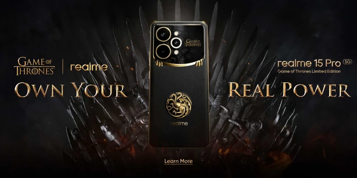 Анонс Realme 15 Pro Game of Thrones Limited Edition – зима близко!