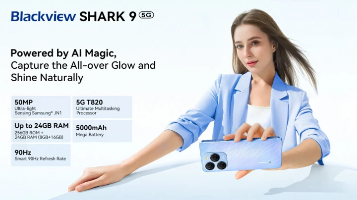 Blackview Shark 9 5G готов к запуску 11.11 на AliExpress
