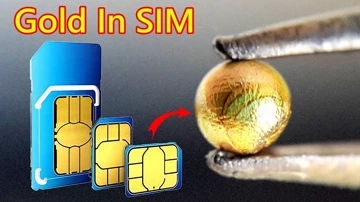 Китаец добывает слитки золота из старых SIM-карт (видео)