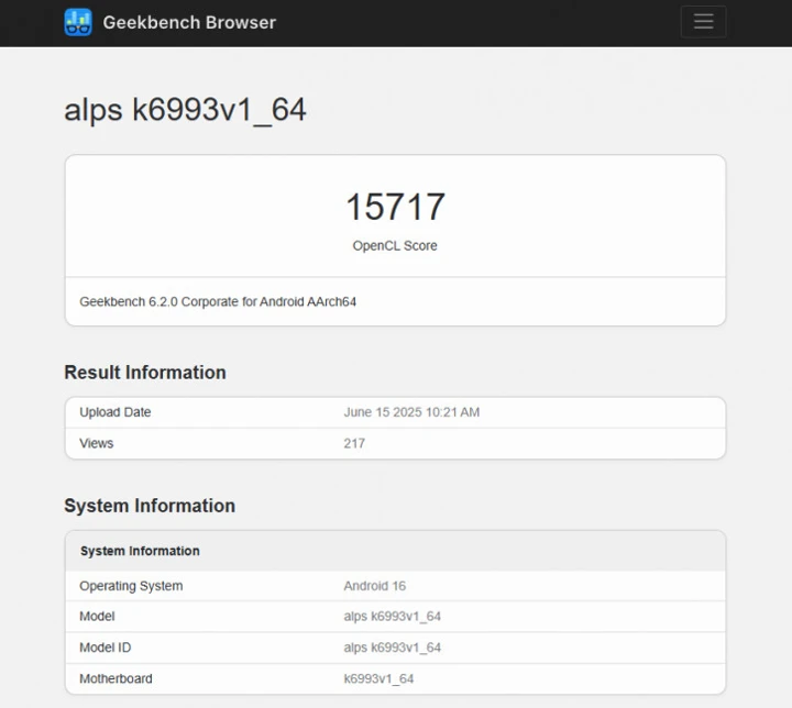 MediaTek Dimensity 9500 показал силу в Geekbench, но не впечатлил