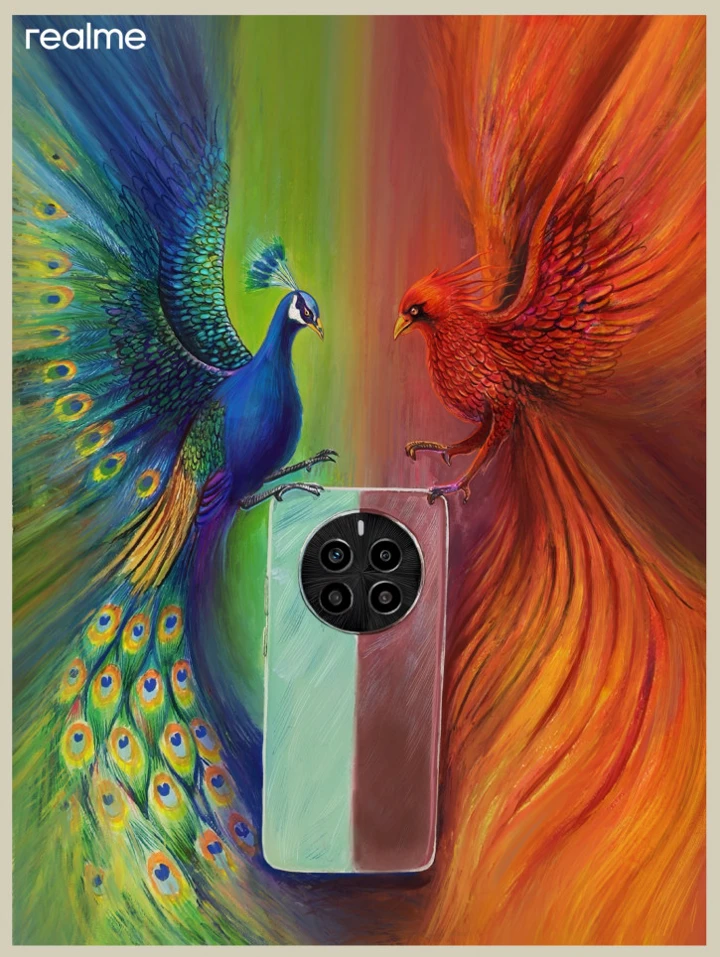 Птичий бал! Пресс-фото Realme P1 и P1 Pro в трех цветах