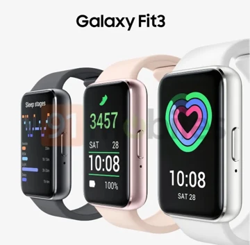 Samsung Galaxy Fit 3 на пресс-фото со всех сторон