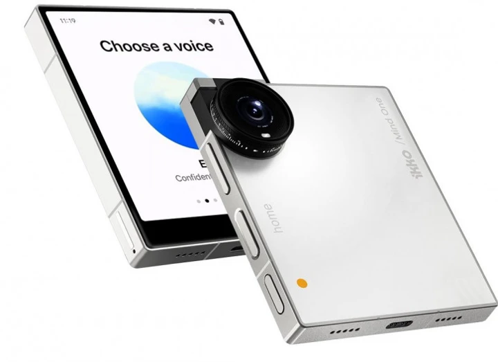 Скоро: iKKO Mind One, квадратный ИИ-смартфон с винтажной камерой