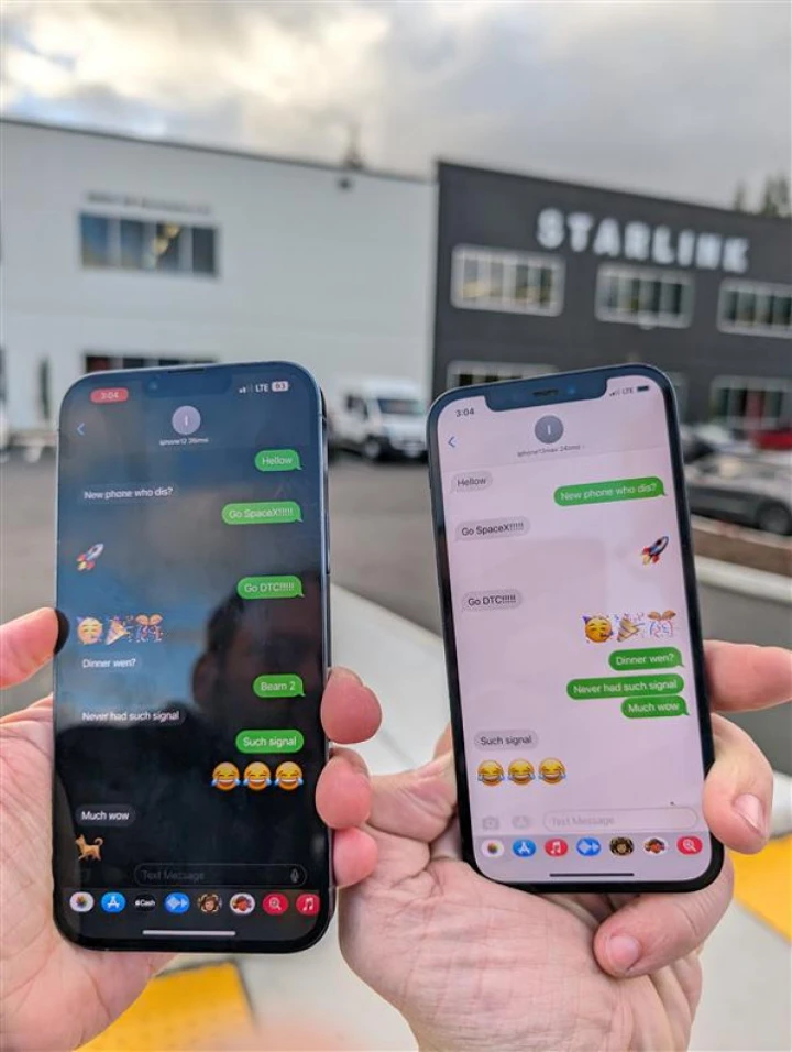 Спутники Starlink успешно передали SMS через обычные смартфоны