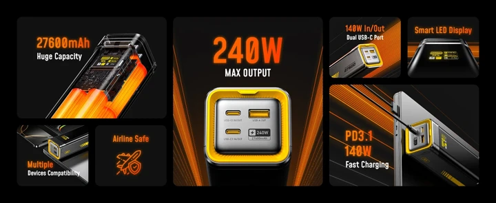 Сверхбыстрые пауэрбанки большой ёмкости со скидкой на AliExpress