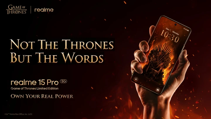 Теперь официально: Realme 15 Pro Game of Thrones Limited Edition на подходе
