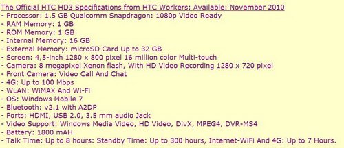 htc hd3