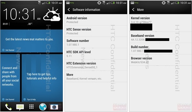   HTC M7   Sense 5.0