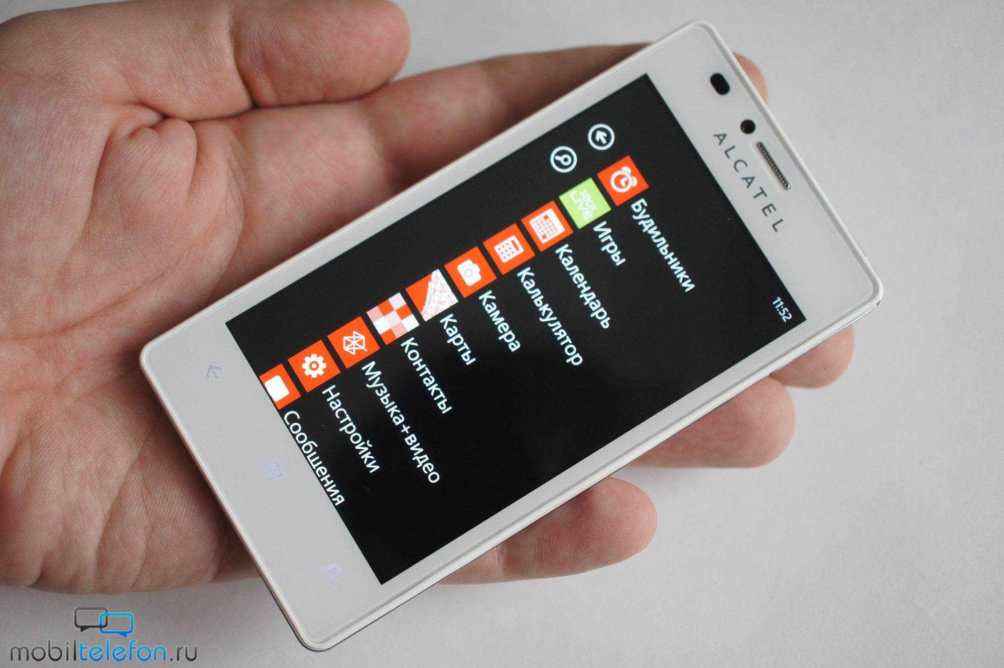 Обзор Alcatel One Touch View на WP: стильно и недорого