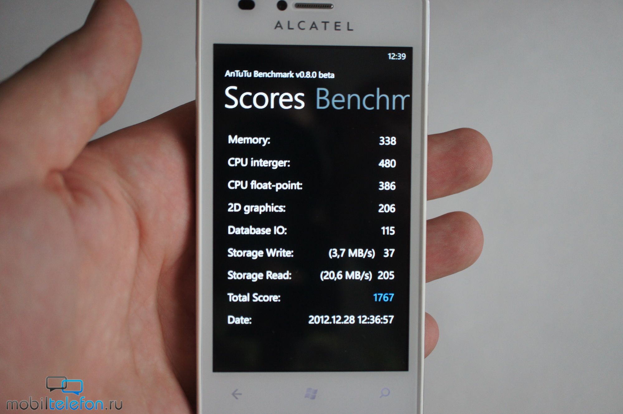 Обзор Alcatel One Touch View на WP: стильно и недорого