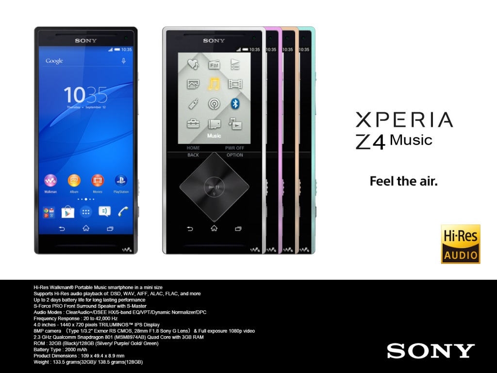 Sony Xperia Z4 Music - очень компактный флагман или фейк?