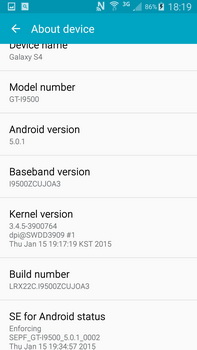 Android Lollipop  Samsung Galaxy S4    
