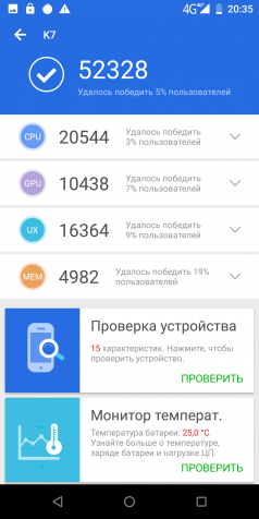 Обзор Oukitel K7 с 10 000 мАч: 307 грамм для долгой работы