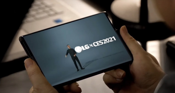 LG впервые показала LG Rollable с выдвижным дисплеем на CES 2021