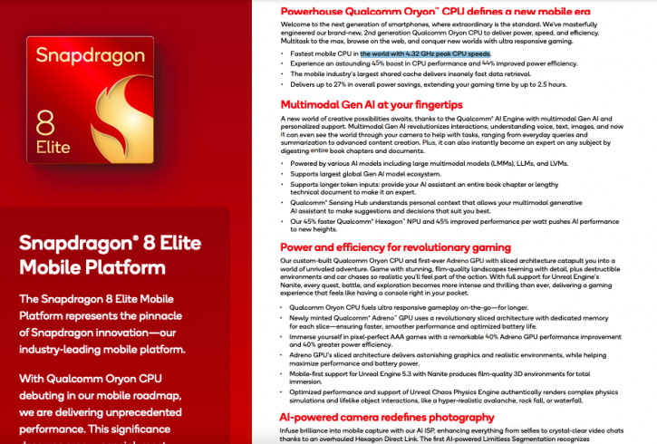 Galaxy S25: Qualcomm   Snapdragon 8 Elite