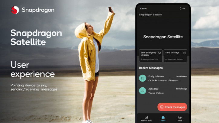 Samsung Galaxy S25     Snapdragon Satellite