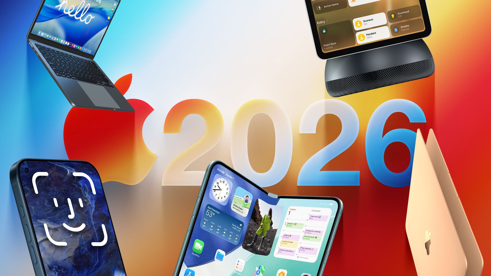 Apple в 2026 году может выпустить более 20 новинок: список