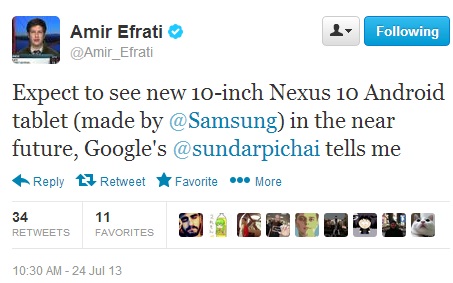 Samsung  Google   Nexus 10