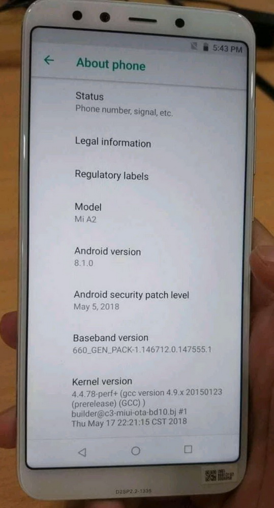 Xiaomi Mi A2    