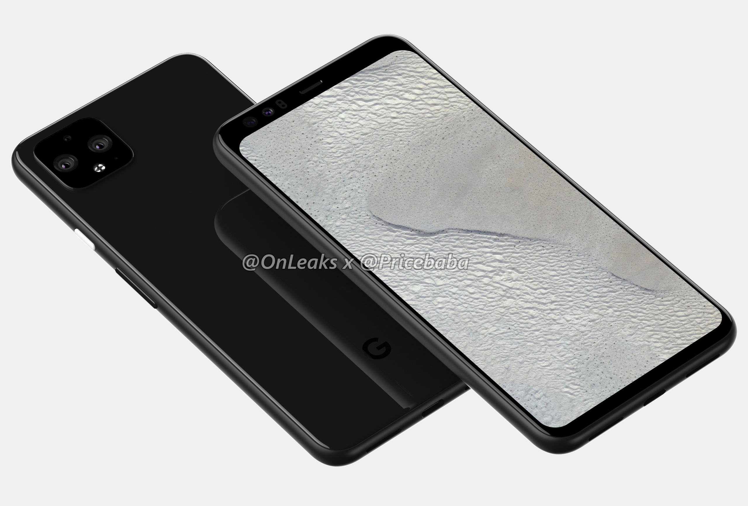 Рендеры и 3D-модель Google Pixel 4 XL с тройной камерой