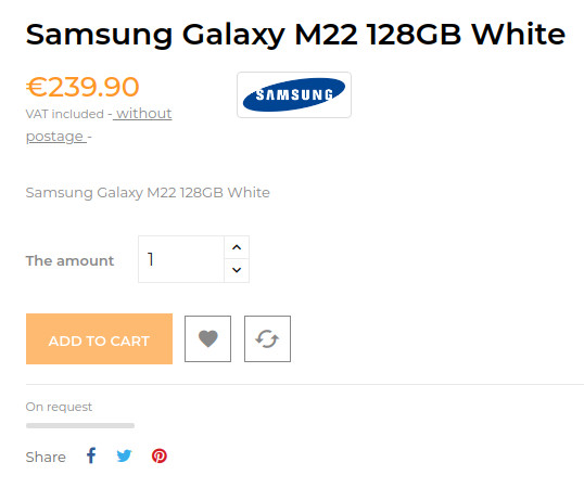 M-   :   Samsung Galaxy M22