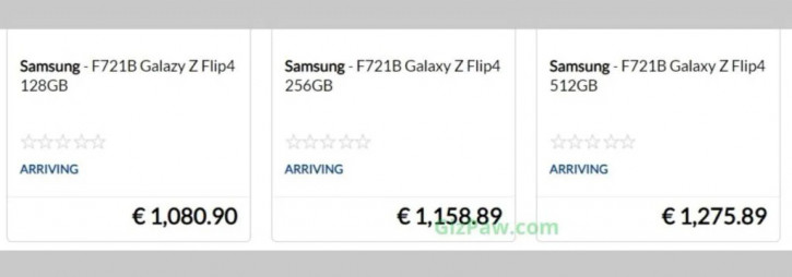 Цены Samsung Galaxy Z Flip 4 и Fold 4 в Европе