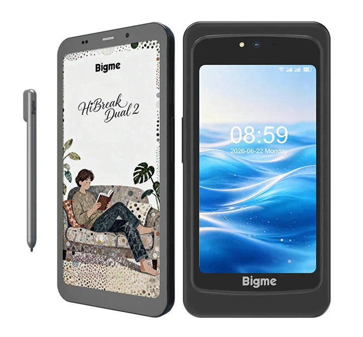 Анонс Bigme HiBreak Dual 2: двухэкранный флагман с 80-Гц E-Ink-экраном