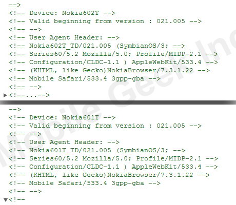 Nokia 601T  Nokia 602T