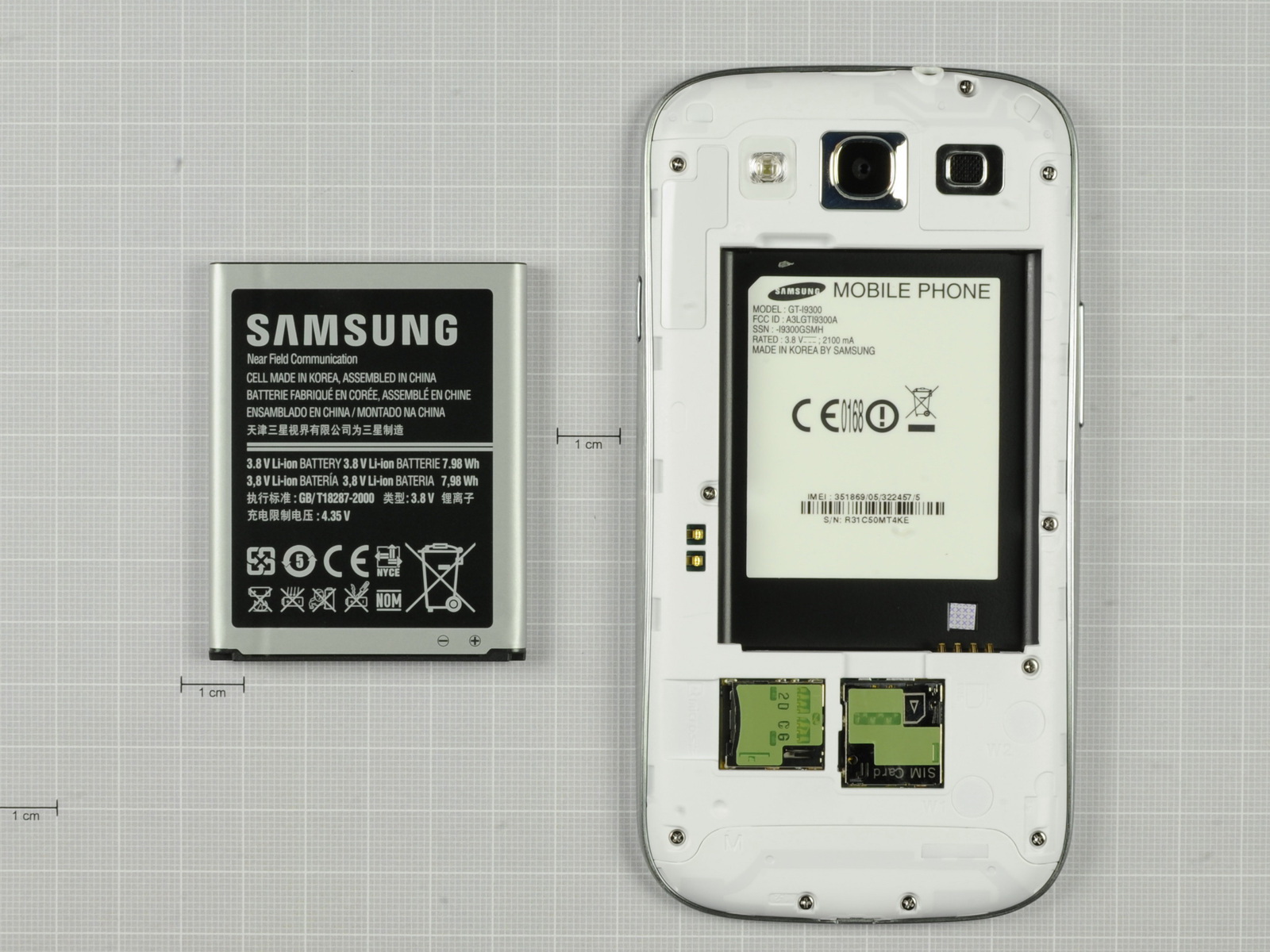 Samsung model i9300 внутри