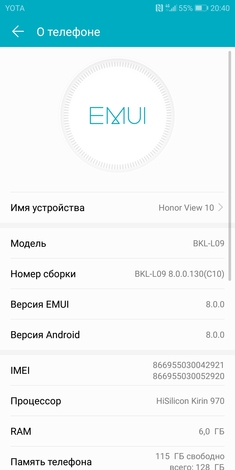  Honor View 10