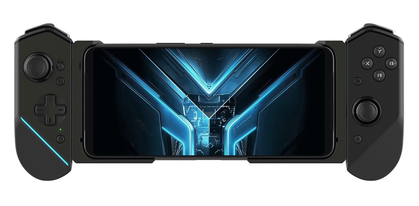 ASUS ROG Phone 6 в двух цветах с Kunai Gamepad на пресс-фото