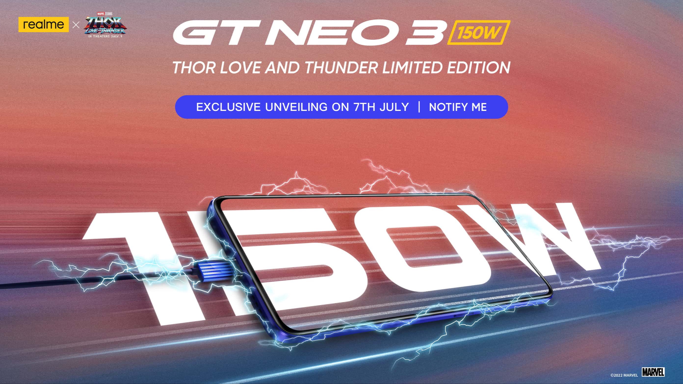 Тор: Любовь и Гром. И Realme GT Neo 3 со 150-Вт зарядкой