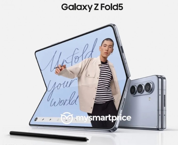 Samsung Galaxy Z Fold 5 впервые на пресс-фото
