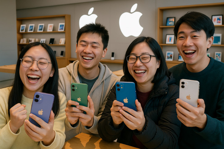 Наглядно о том, насколько iPhone популярны в Китае