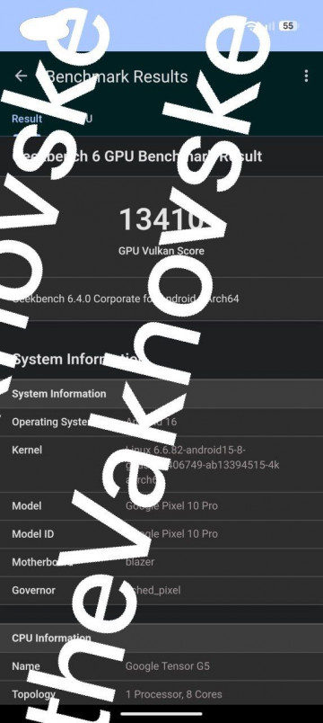 Google Tensor G5 прошёл тест Geekbench GPU: снова хуже конкурентов