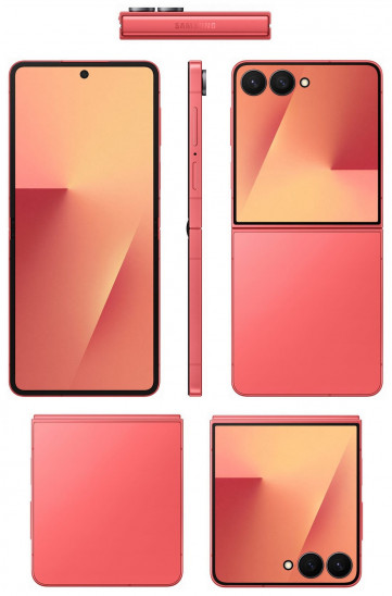 Samsung Galaxy Z Flip 7 и 7 FE на слитых официальных пресс-рендерах