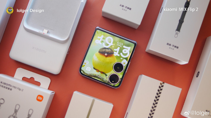 Xiaomi Mix Flip 2 уже красуется на студийных фото во всех расцветках